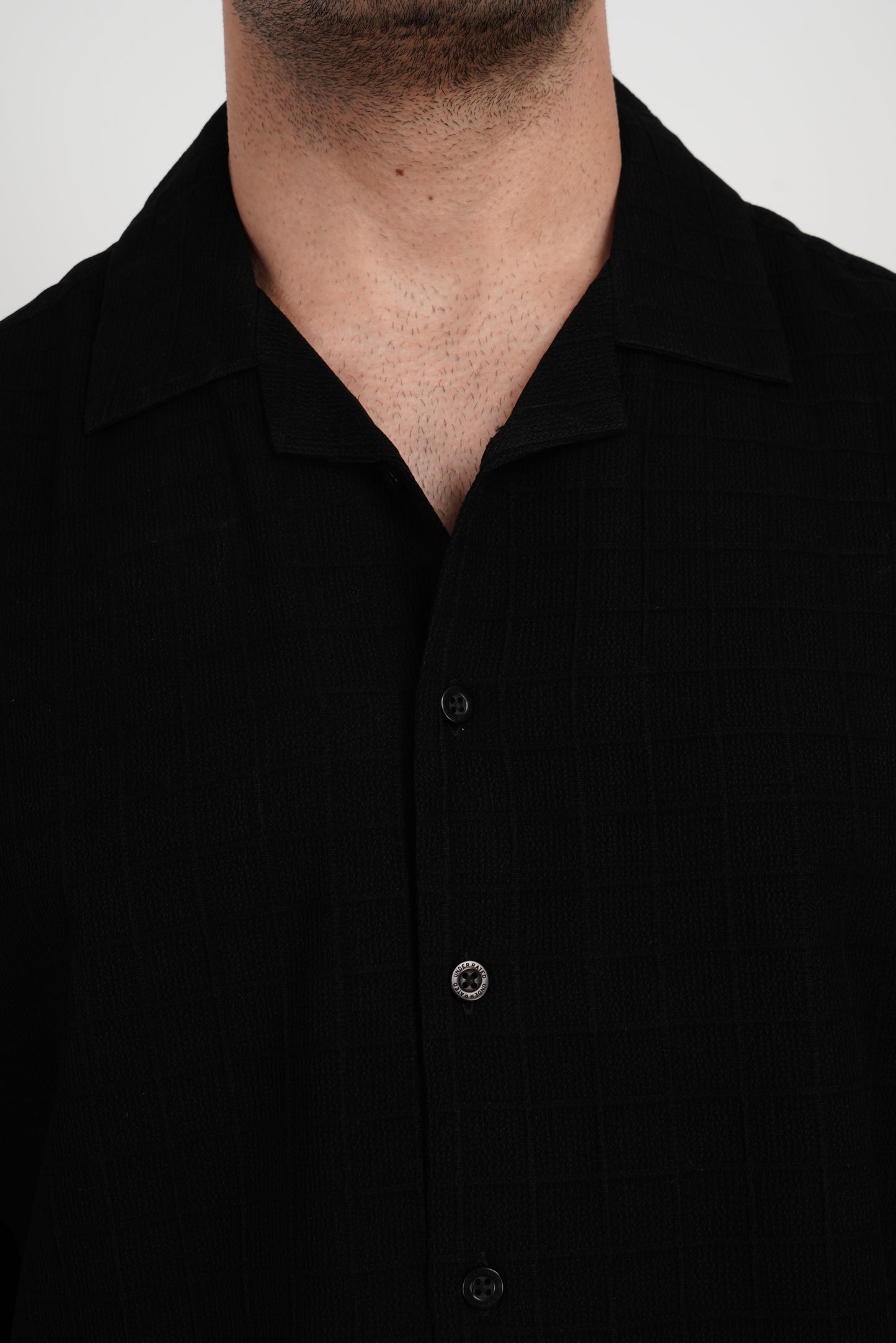 Black Textured Shirt