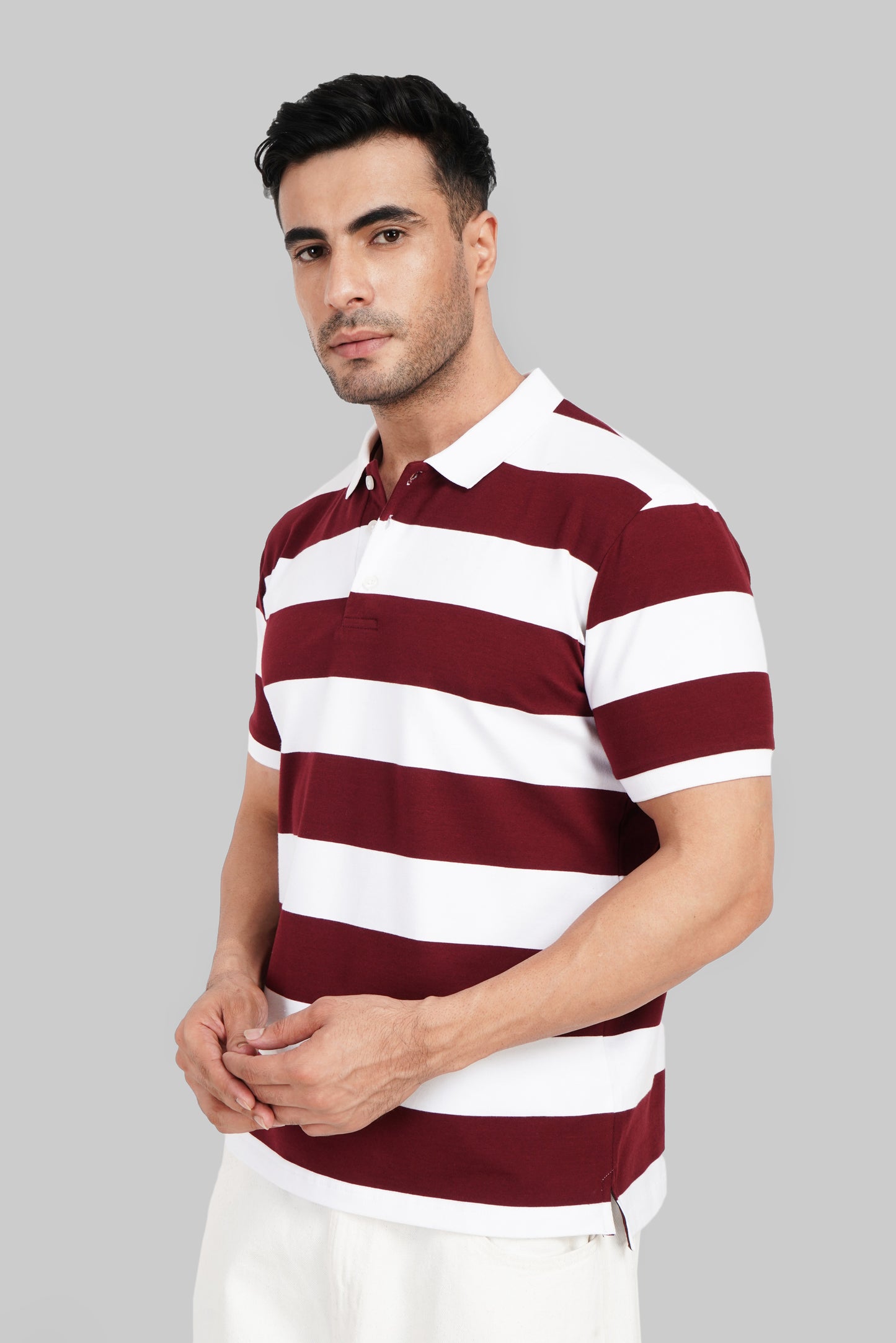 Maroon Rugby Polo T-Shirt