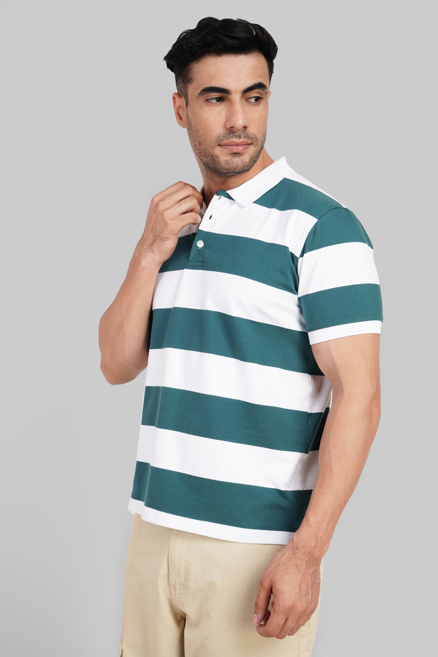 Green Rugby Polo T-Shirt