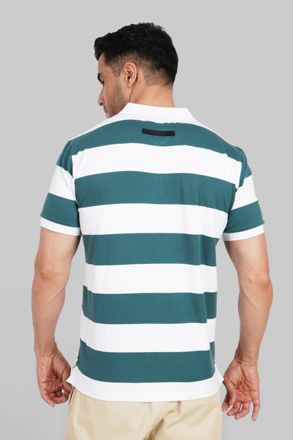 Green Rugby Polo T-Shirt