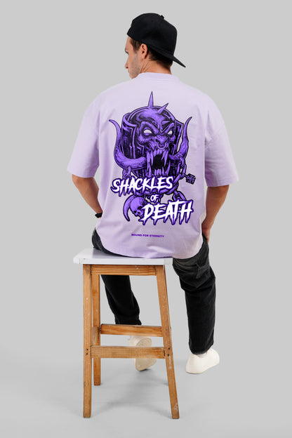 Shackles Of Death Lavender Baggy Fit T-Shirt Men Pic 1