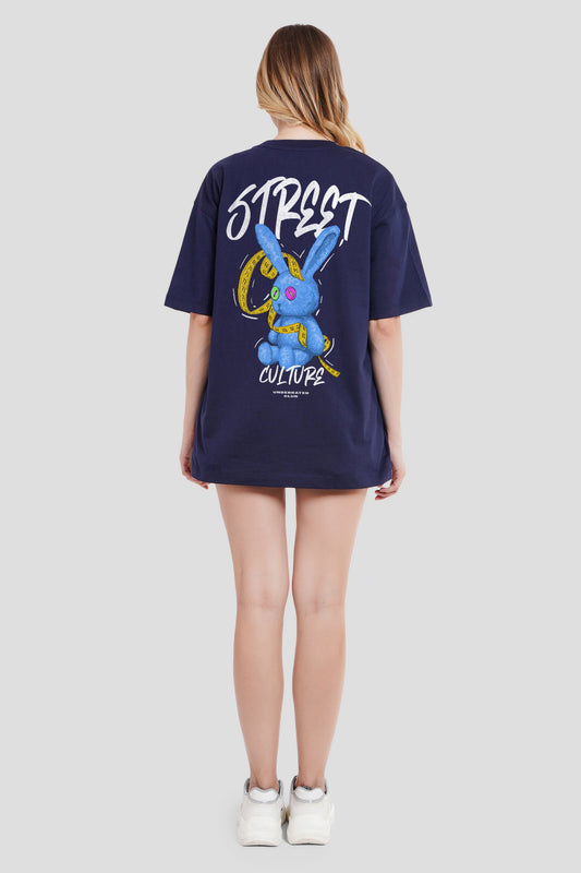 Street Culture Navy Blue Printed T-Shirt