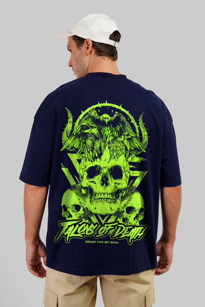 Talons Of Death Navy Blue Baggy Fit T-Shirt Men Pic 1