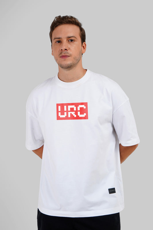 URC Logo White Baggy Fit T-Shirt Men