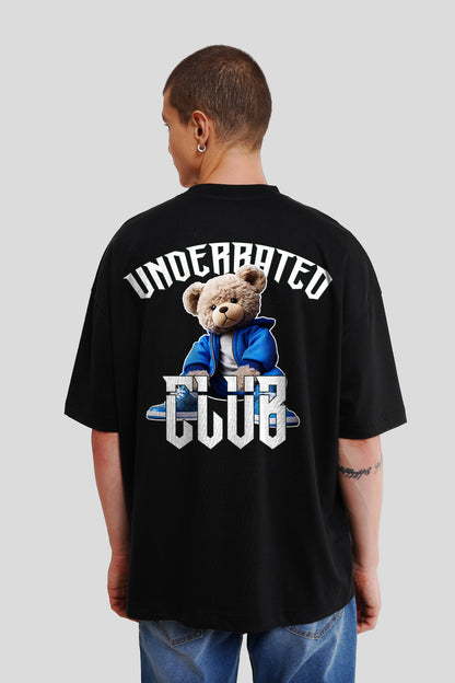 Underrated Club Teddy Black Baggy Fit T-Shirt Men Pic 1