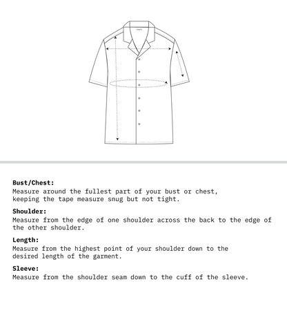 Measurement Guide Of Men Regular Fit Shirt Half Sleeves