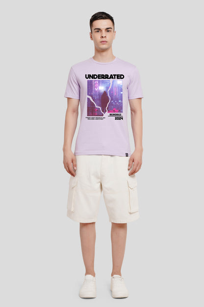 Neo Memory 2024 Lilac Printed T Shirt Men Regular Fit With Front Design Pic 4
