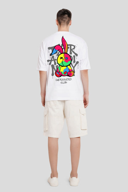 Party Club White Printed T-Shirt