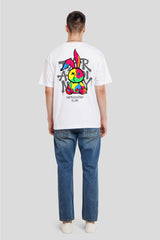 Party Club White Printed T-Shirt