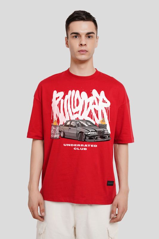 Street Racer Red Printed T-Shirt