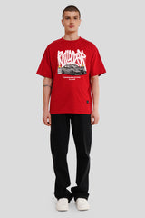 Street Racer Red Printed T-Shirt